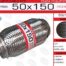 Гофра глушителя 50x150 усиленная EuroEx