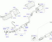 Выхлопная система Hyundai Elantra 287103X150