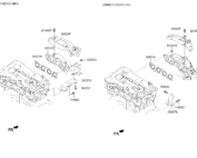 Выпускной коллектор Hyundai Sonata 2.0 LPI катализатор Hyundai Sonata 285102E670 28-285A12
