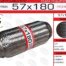 Гофра глушителя 57x180il EuroEx
